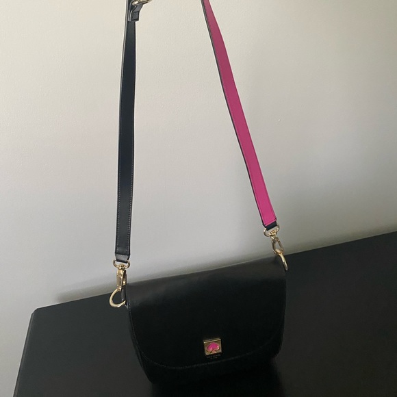 Kate Spade leather black and pink shoulder bag! - Picture 2 of 3